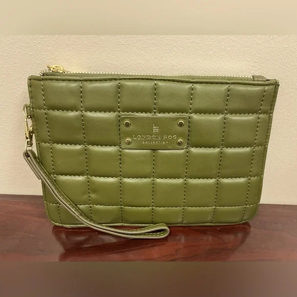 London Fog Bags London Fog Quilted Wallet Clutch Olive Poshmark